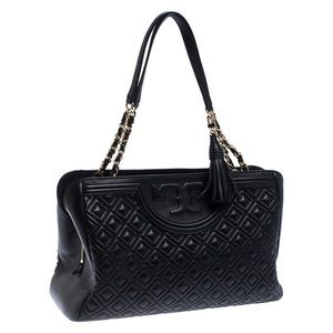 Tory Burch Black Diamond Quilted Shoulder Bag